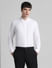 White Dobby Cotton Full Sleeves Shirt_413216+2