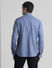 Blue Dobby Cotton Full Sleeves Shirt_413218+4