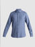 Blue Dobby Cotton Full Sleeves Shirt_413218+7