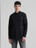 Black Oversized Pocket Shirt_413219+2
