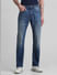 Blue High Rise Ray Bootcut Jeans_413237+1