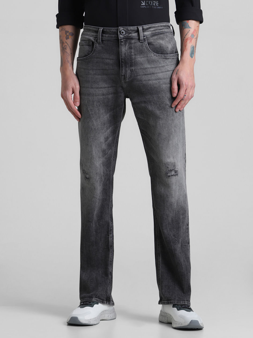 Carbon Black Bootcut Jeans for Men – Mode De Base Italie