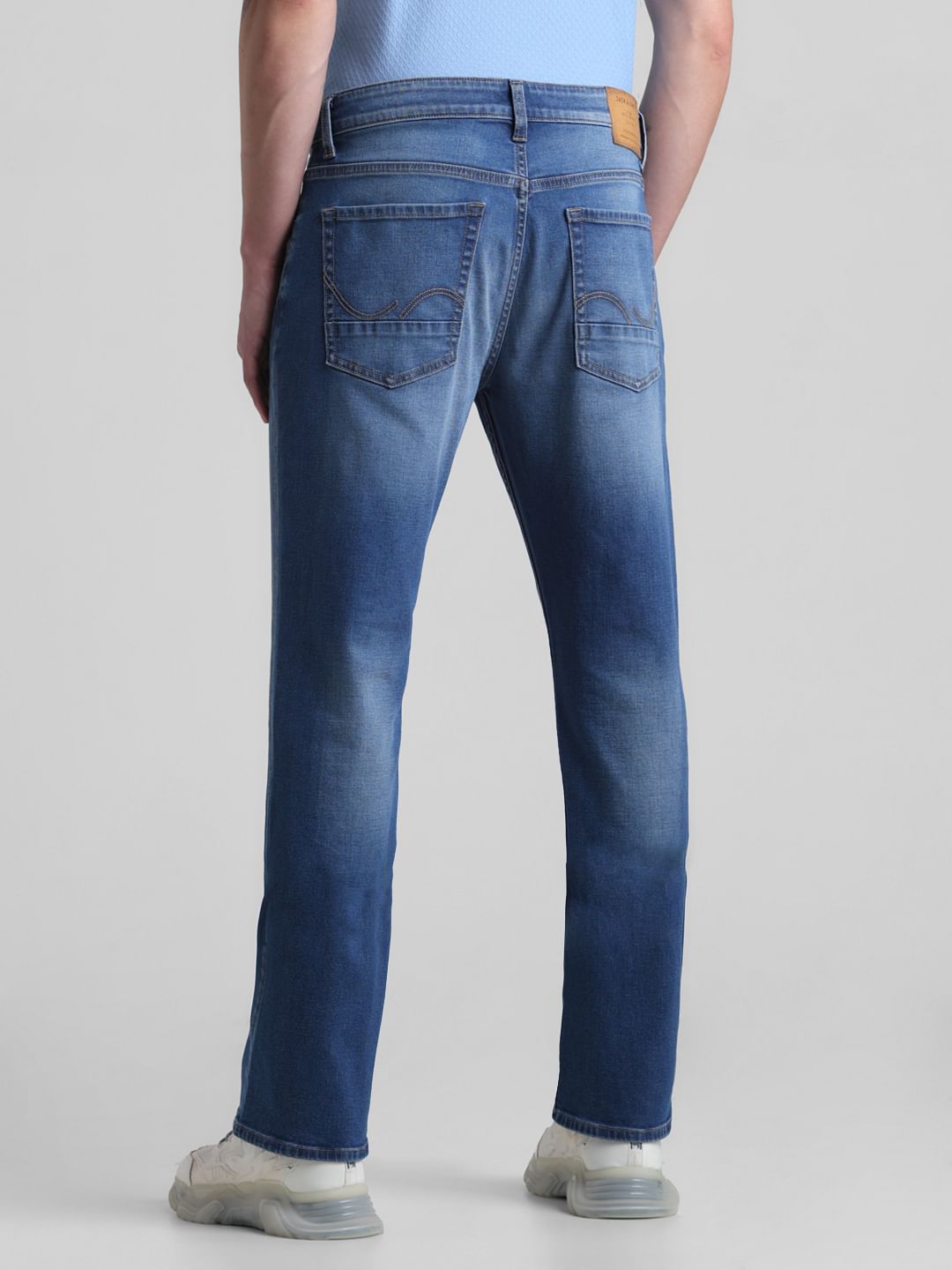 Light blue bootcut hot sale jeans mens