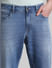 Light Blue Mid Rise Clark Regular Fit Jeans_413248+4