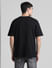 Black Oversized Crew Neck T-shirt_413256+4