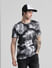 White & Black Printed Crew Neck T-shirt_413257+1
