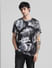 White & Black Printed Crew Neck T-shirt_413257+2