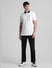 White Contrast Tipping Polo T-shirt_413261+6