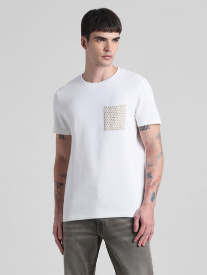White Patch Pocket T-shirt
