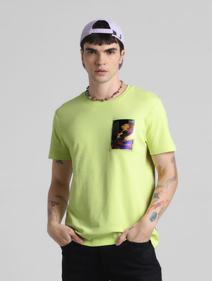 Green Applique Pocket T-shirt