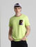 Green Applique Pocket T-shirt_413265+1