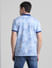 Light Blue Printed Polo T-shirt_413266+4