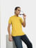 Yellow Polo Neck T-shirt_407103+2