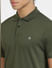 Dark Green Polo Neck T-shirt_407106+5