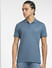 Grey Polo Neck T-shirt_407105+1