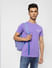 Purple Crew Neck T-shirt_399069+1