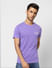 Purple Crew Neck T-shirt_399069+3