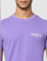 Purple Crew Neck T-shirt_399069+5