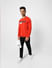 Red Logo Print Sweatshirt_399066+1