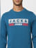 Blue Logo Print Sweatshirt_399067+5