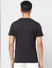 Black Logo Print Crew Neck T-shirt_399073+4