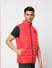 Red Quilted Puffer Vest Jacket_399060+3