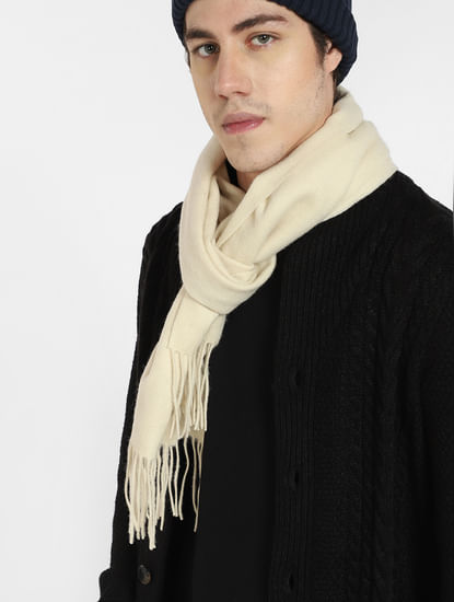 Off-White Woven Scarf
