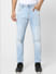 Light Blue Low Rise Distressed Glenn Slim Jeans_399047+2