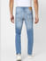 Light Blue Low Rise Distressed Glenn Slim Jeans_399049+4