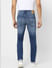 Blue Low Rise Distressed Glenn Slim Jeans_399056+4