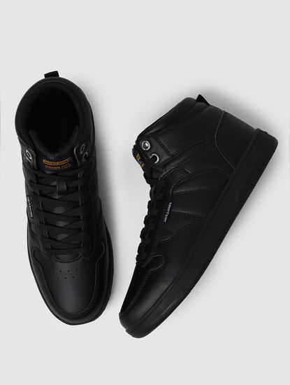 Black Hi-Top Sneakers