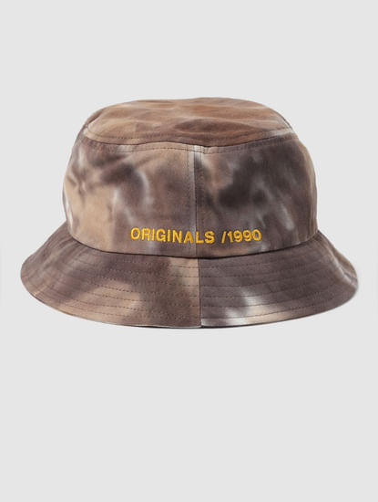 Brown Tie-Dye Bucket Hat