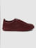 Maroon Leather Sneakers_399103+3
