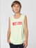 Boys Green Printed Sleeveless T-shirt_403596+2
