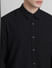 Black Crinkle Weave Shirt_412601+5