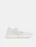 White Knit Lace-Up Sneakers_412565+2