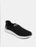 Black Knit Slip-On Sneakers_412569+4