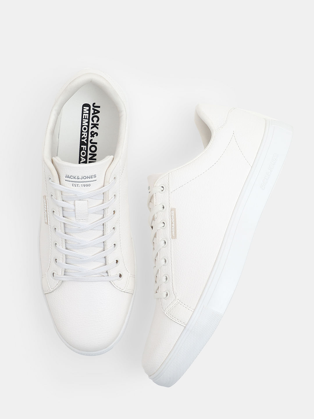 Jack and jones white hot sale shoes