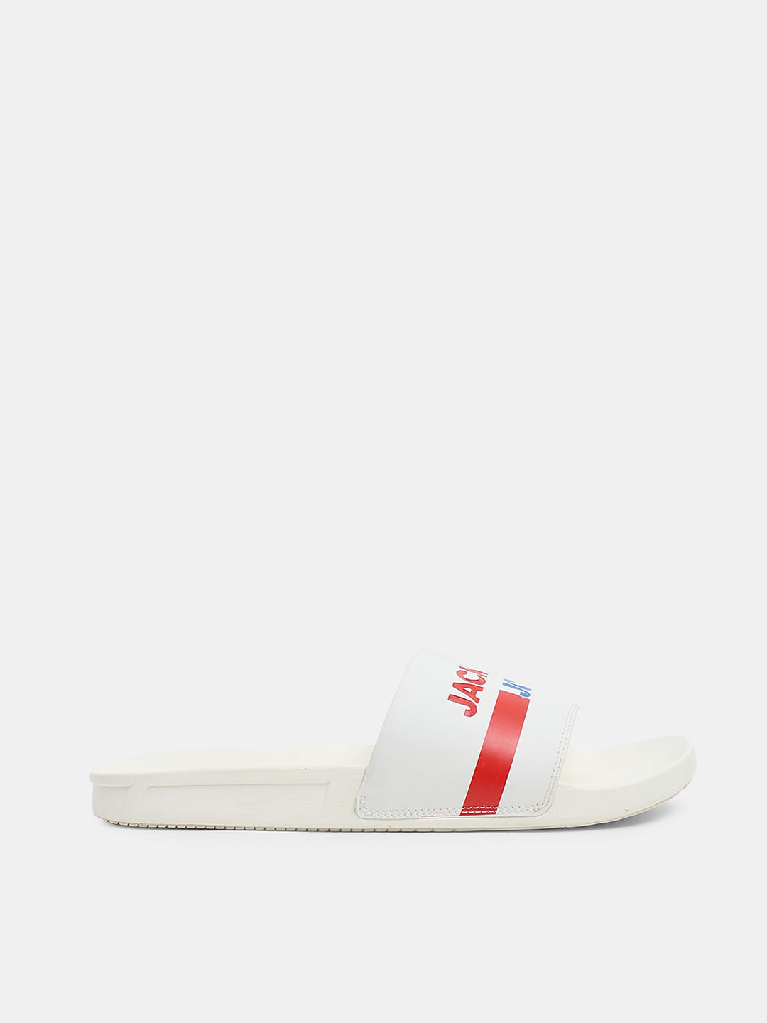 Off White Logo Print Sliders 137229403 Marshmallow