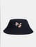 Navy Blue Floral Bucket Hat_412581+1
