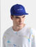 Blue Embroidered Text Cap_412582+6