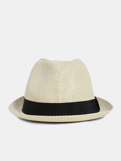Cream Paper straw Hat
