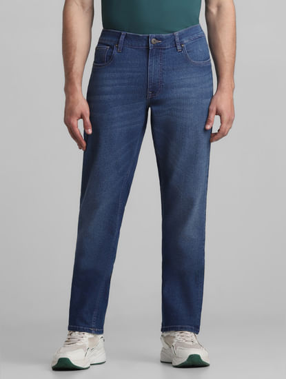 Navy Blue Denim Jeans