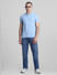 Light Blue Mid Rise Clark Regular Fit Jeans_414408+5