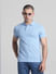 Blue Cotton Polo T-shirt_414426+1