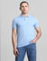 Blue Cotton Polo T-shirt_414426+2