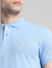 Blue Cotton Polo T-shirt_414426+5