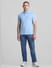 Blue Cotton Polo T-shirt_414426+6