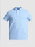 Blue Cotton Polo T-shirt_414426+7