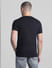 Black Cotton Crew Neck T-shirt_414429+4